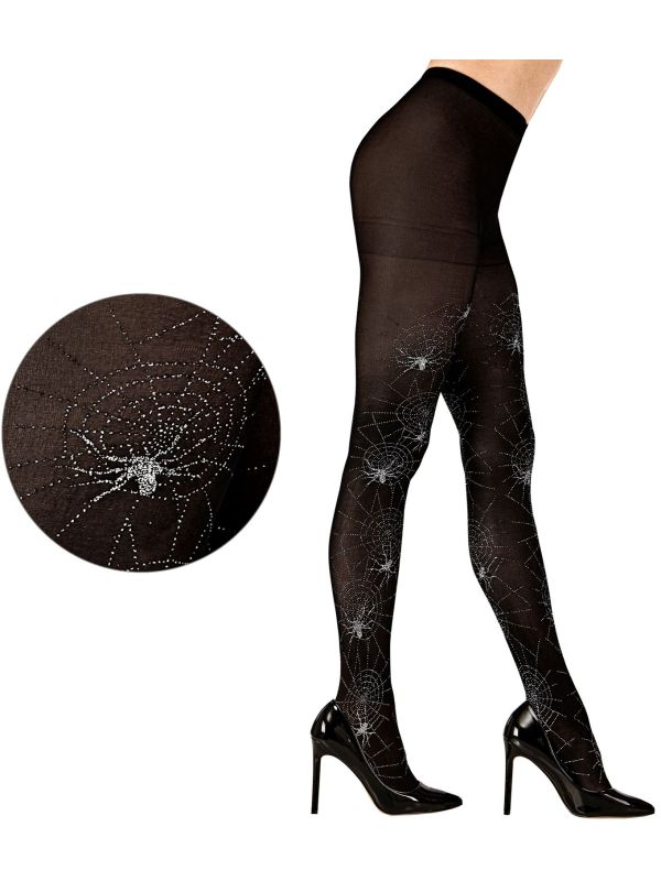 Glitter Spinnen Panty