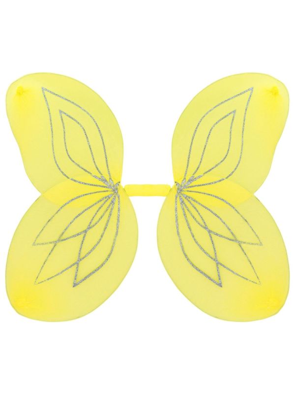 Glitter Vleugels Geel Kind