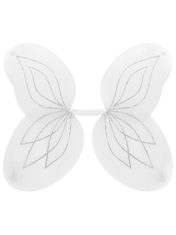 Glitter Vleugels Wit Kind