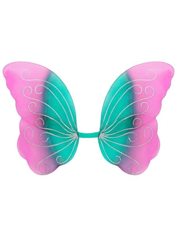 Glitter Vlinder Vleugels Blauw Paars