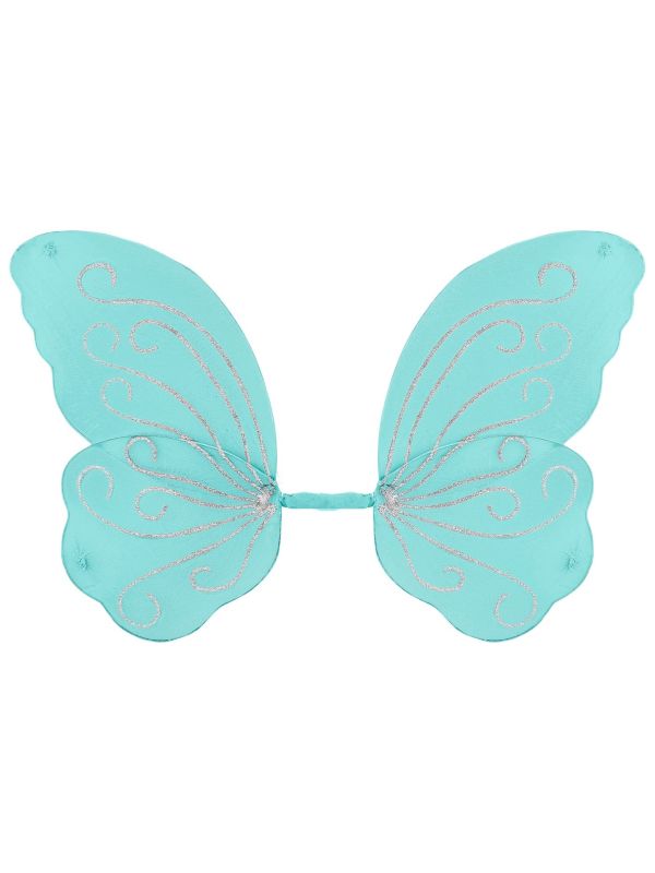 Glitter Vlinder Vleugels Lichtblauw