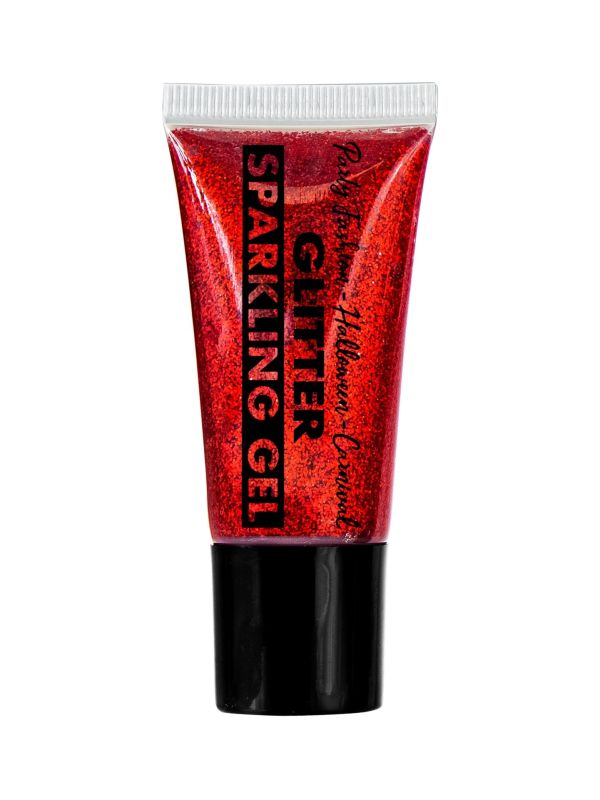 Glitterende Rode Make Up Gel 25ml