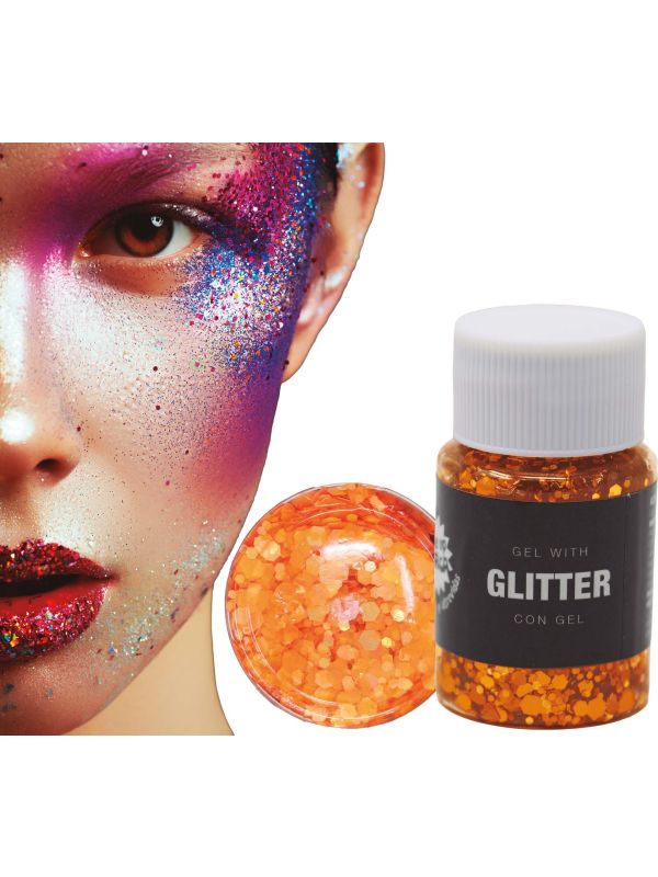 Glittergel Oranje