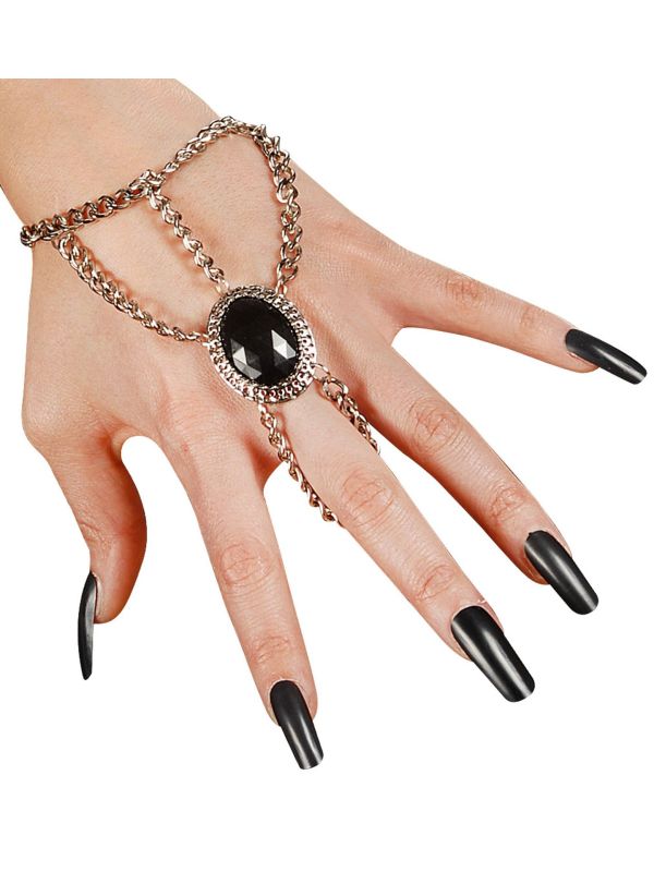 Gothic Polsketting met Ring