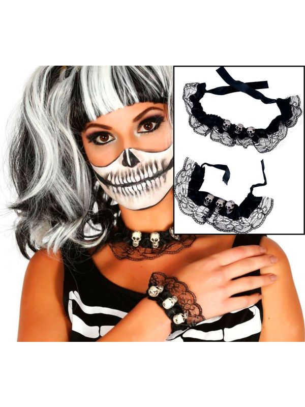 Gothic Schedels Sieraden Set