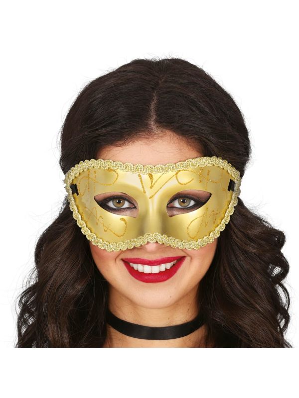 Goud Sierlijk Oogmasker Venetiaans Carnaval