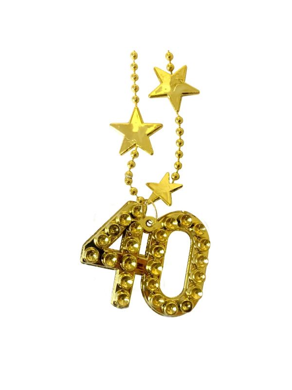 Gouden 40 Jaar Verjaardag Ketting