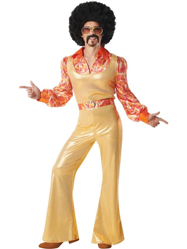 Gouden Disco Kostuum 70s Heren Funky