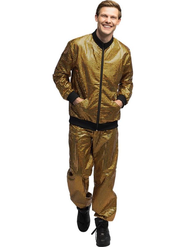 Gouden Disco Trainingspak Heren 80s