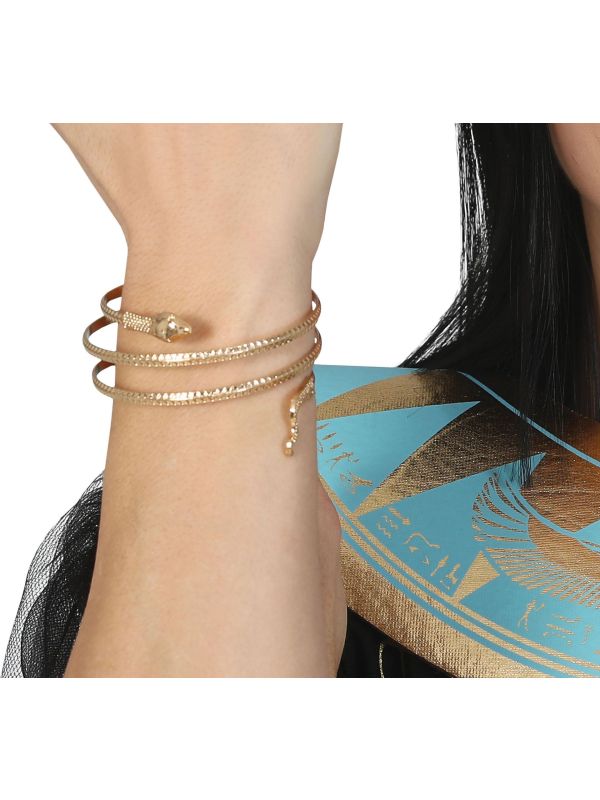 Gouden Egyptische Slangen Armband