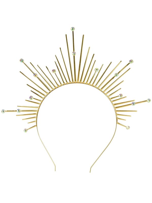 Gouden engel Haarband met Stenen