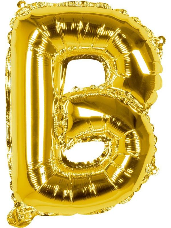 Gouden Folieballon Letter B