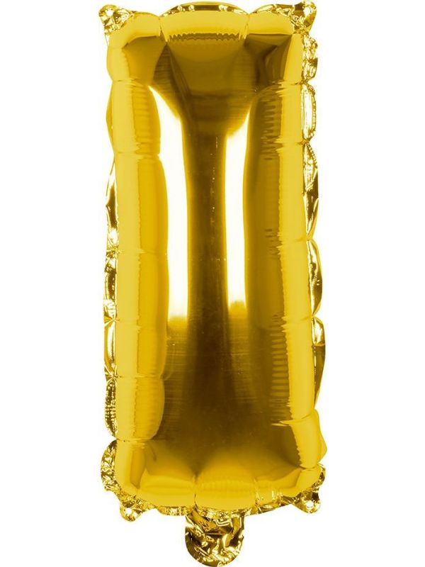 Gouden Folieballon Letter I