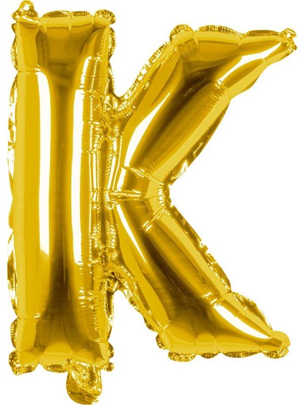 Gouden Folieballon Letter K