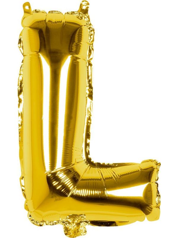 Gouden Folieballon Letter L