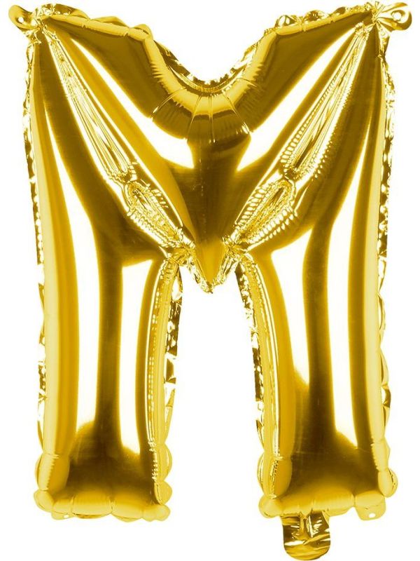 Gouden Folieballon Letter M