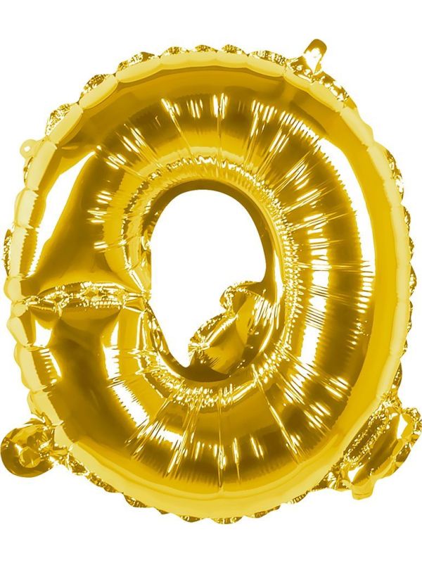 Gouden Folieballon Letter Q