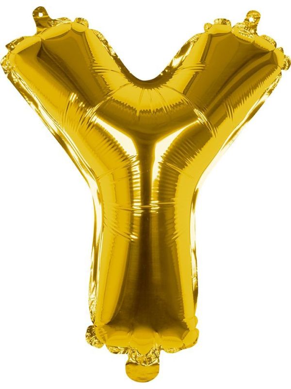 Gouden Folieballon Letter Y
