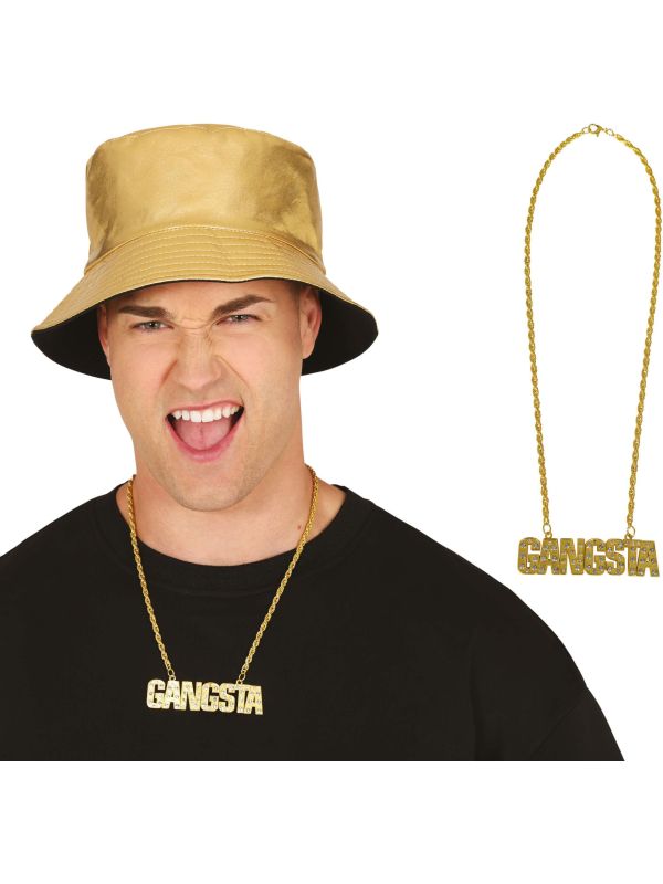 Gouden Gangster Foute Ketting 'Gangsta'