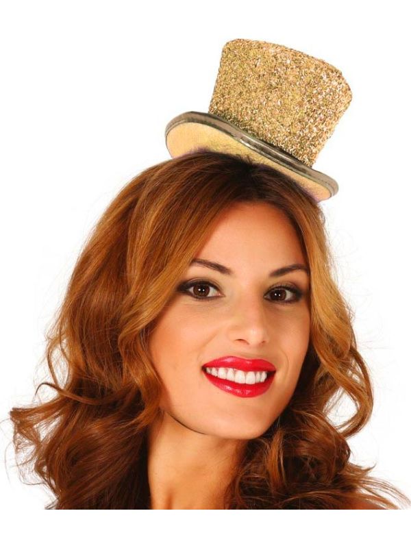 Gouden Glamour Minihoed