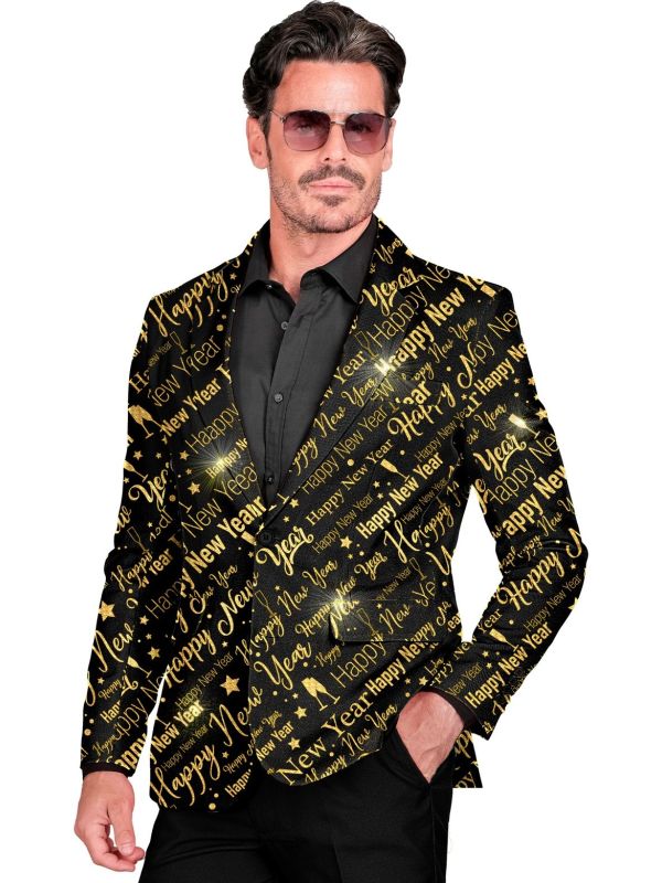 Gouden Happy New Year Colbert Heren