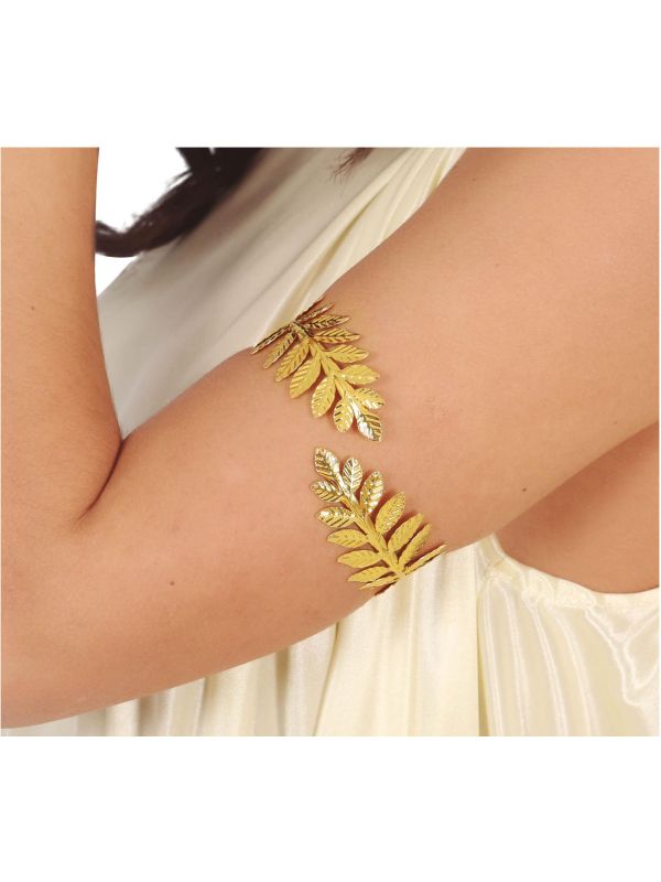 Gouden Romeinse Laurierblad Armband