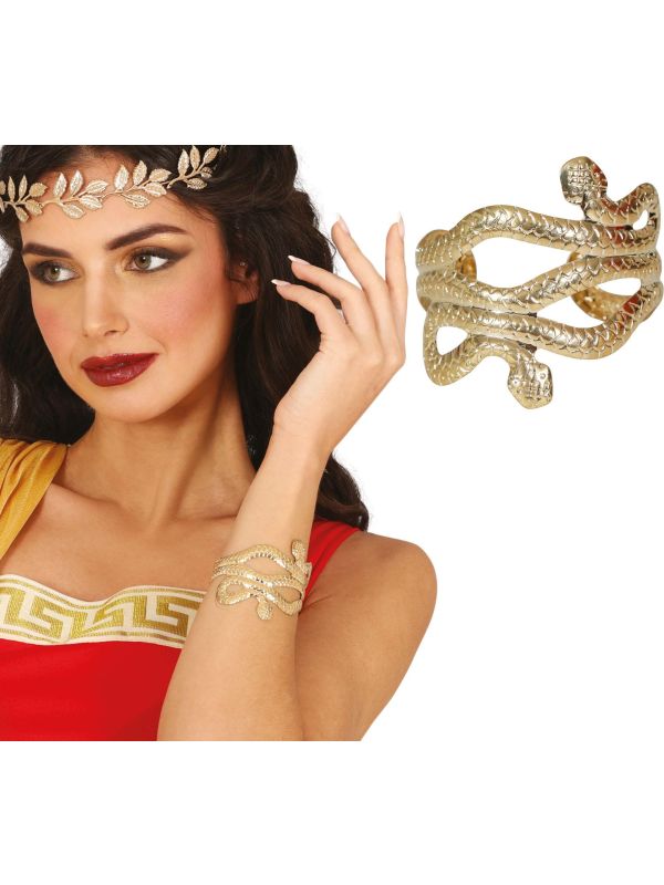 Gouden Romeinse Slangenarmband