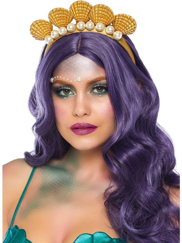 Gouden Schelpenhaarband met Parels