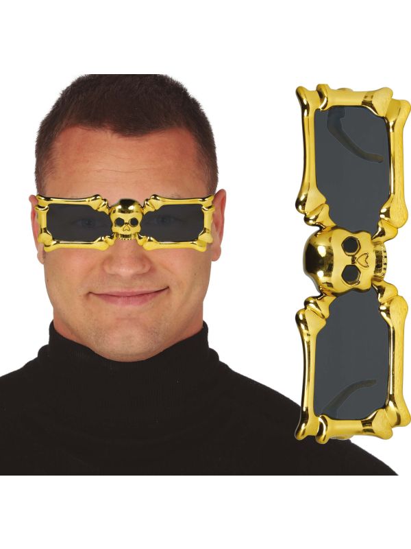 Gouden Skelet Bril
