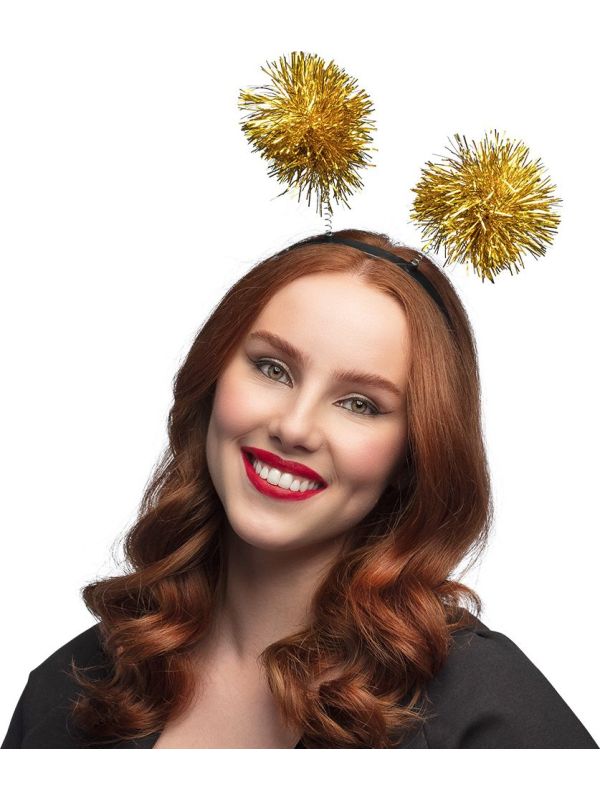 Gouden Tinsel Oud en Nieuw Tiara Diadeem