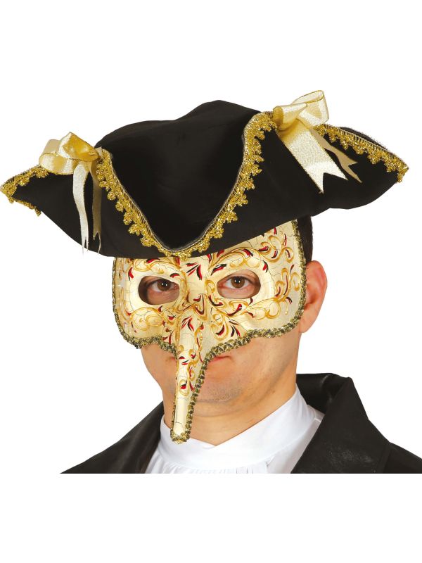 Gouden Venetiaans Masker met Neus
