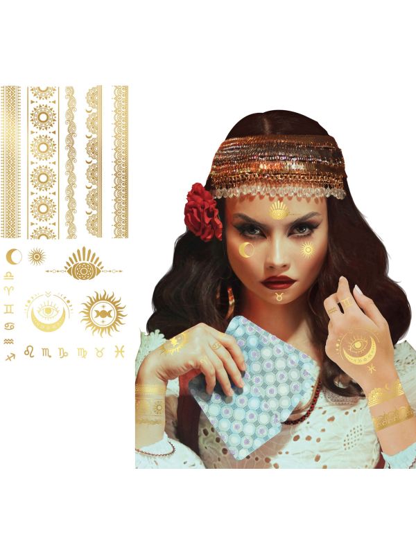 Gouden Waarzegster Plak Tattoo's