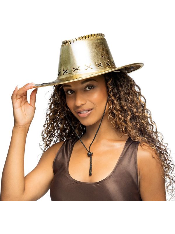 Gouden Western Cowboyhoed