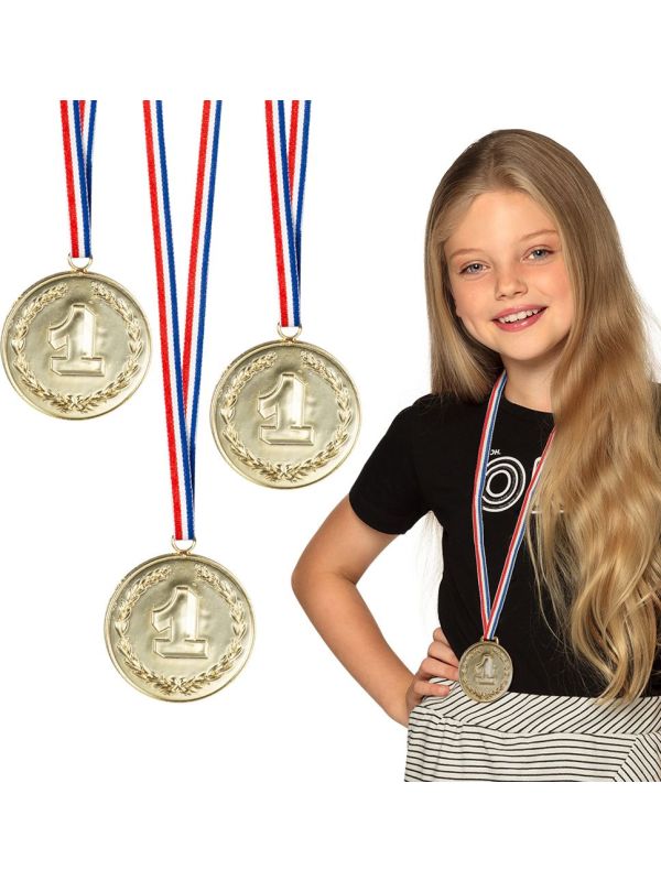 Gouden Winnaars Nummer 1 Medailles