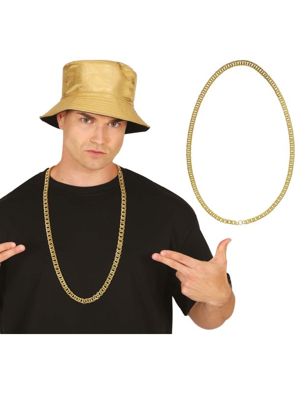 Goudkleurige Halsketting 90's 100cm