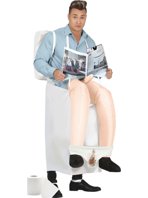 Grappig Zittend Toilet Kostuum