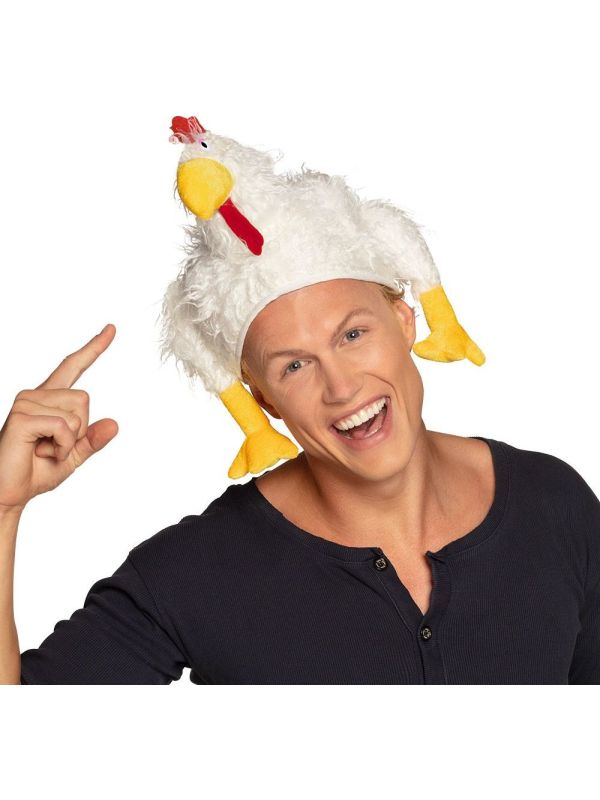 Grappige Kip Hoed Pluche