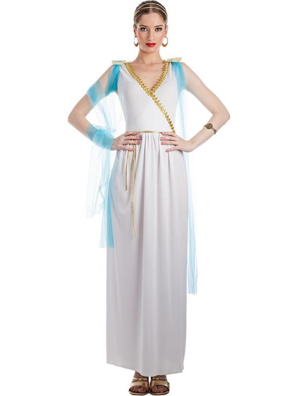Griekse Godin Lange Jurk Dames