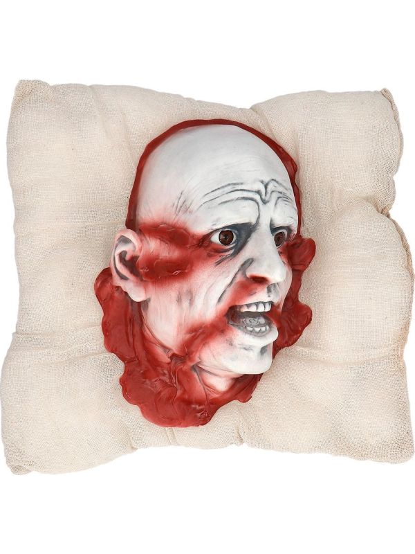 Griezelig Halloween Kussen met Afgesneden Hoofd