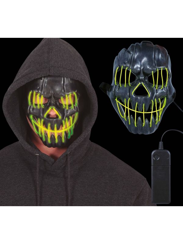 Griezelig Halloween Lichtmasker