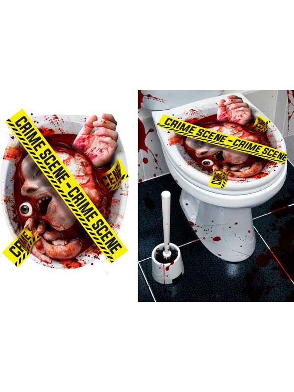 Griezelige Halloween Toiletsticker