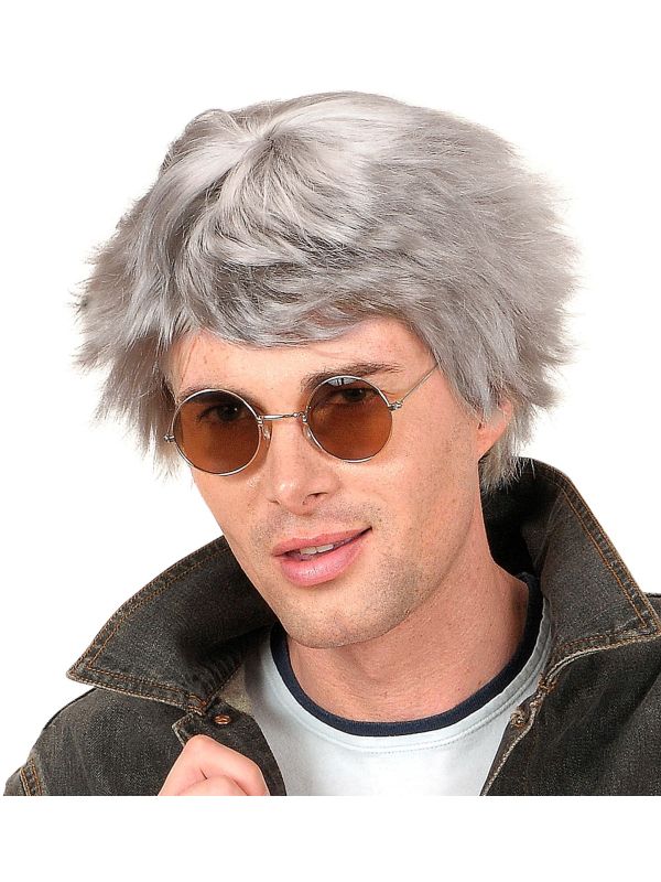 Grijze Beatles Pruik