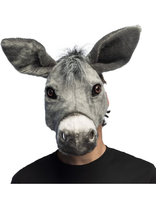 Grijze Ezel Dierenmasker Volwassenen