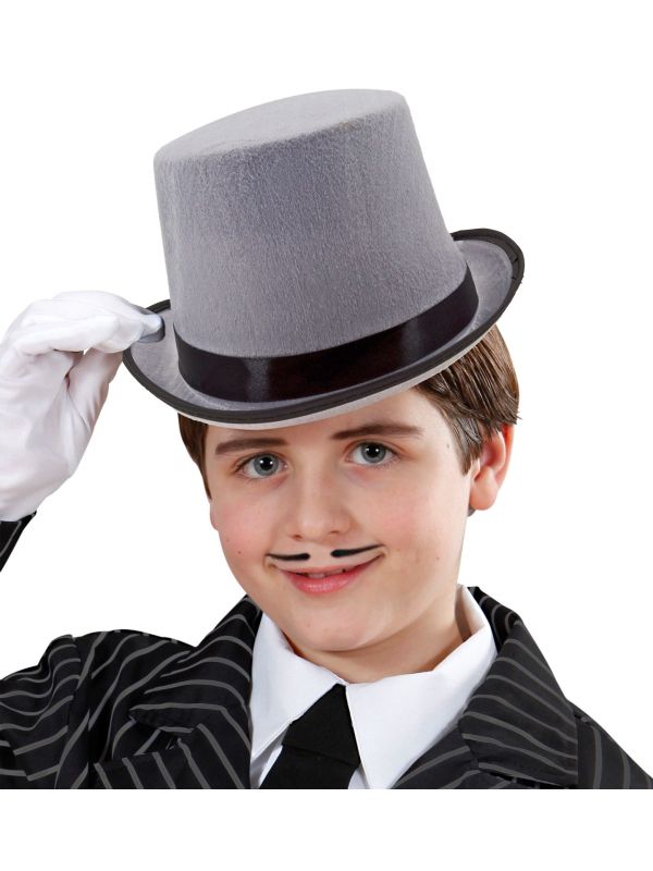Grijze Hoge Hoed Kind