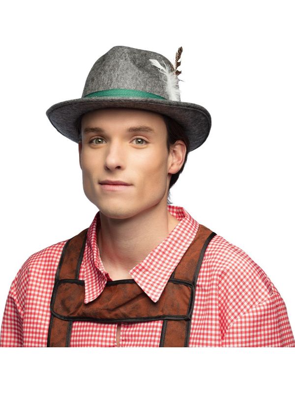 Grijze Oktoberfest Hoed Heren Dames