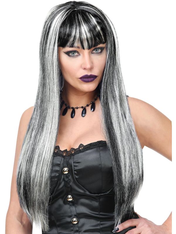 Grijze Vampiers Pruik Vrouwen
