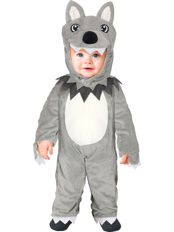 Grijze Wolf Baby Kostuum