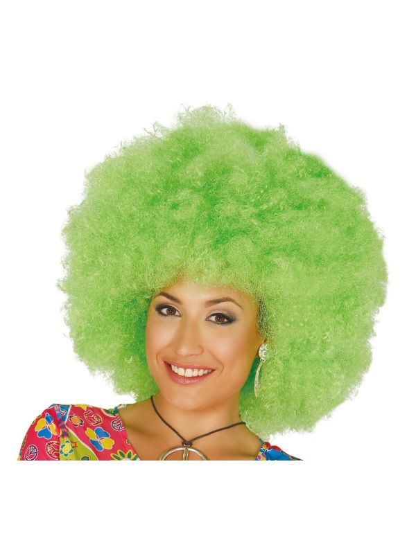 Groen Maxi Afro Pruik