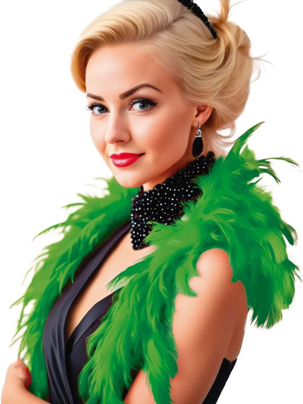 Groene Basic Veren Boa