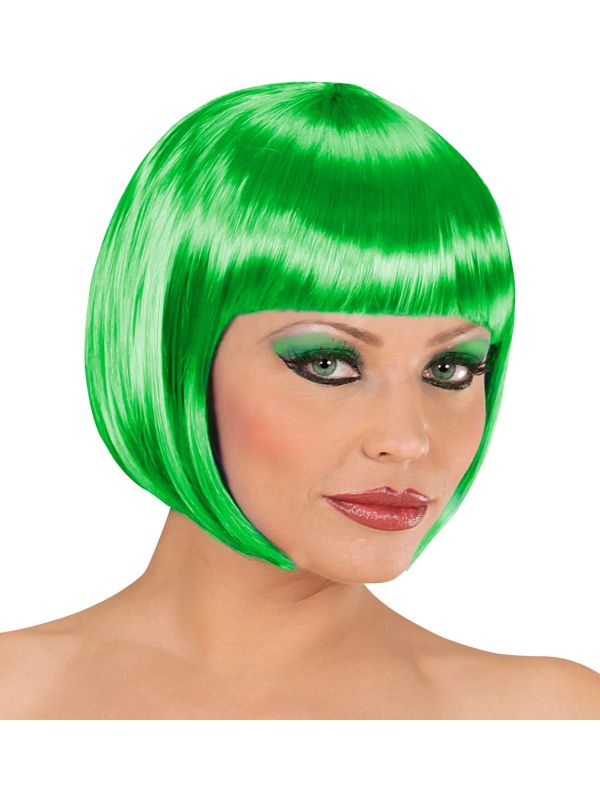 Groene Boblijn Pruik